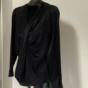 Diane von purstenberg black blouse size M